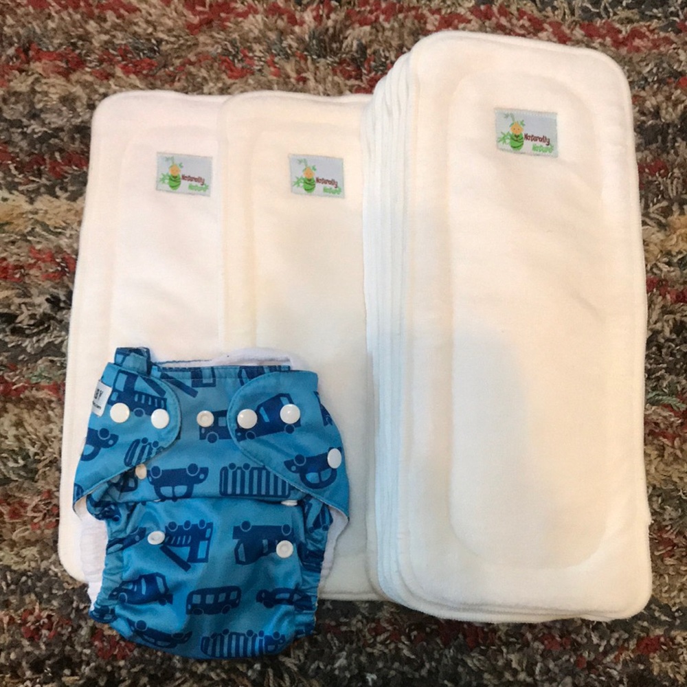 12 Naturally Nature Cloth diaper Inserts!!